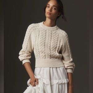 Anthropologie Cable Knit Sweater